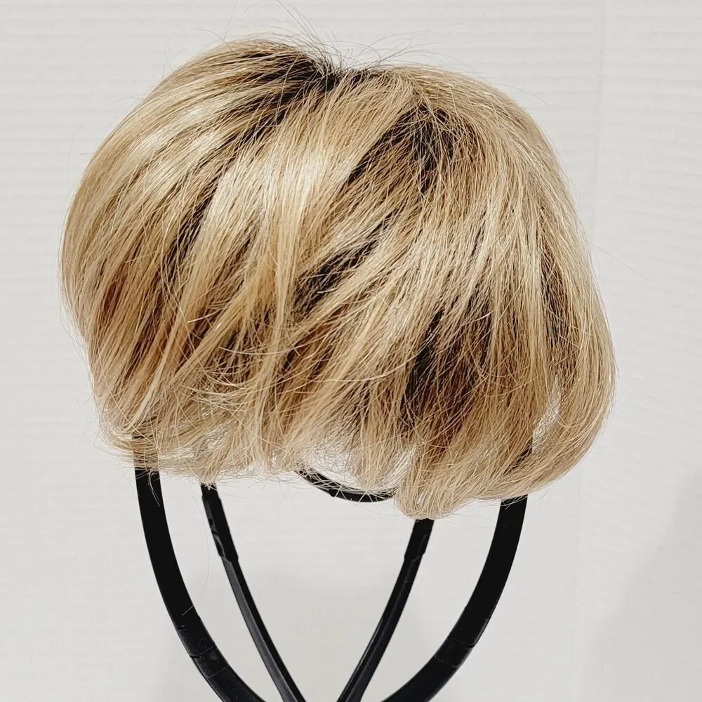 Ellen Wille HairPower Synthetic Lace Hair Topper Brown Blonde Short Pixie